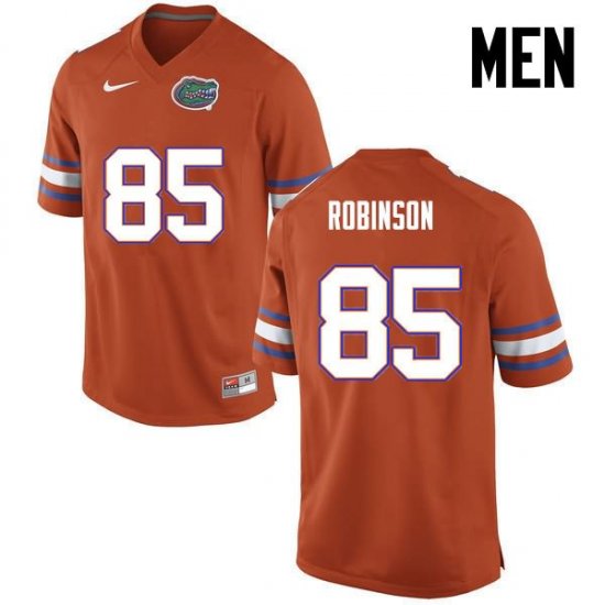 Men's Florida Gators #85 James Robinson NCAA Nike Orange Authentic Stitched College Football Jersey VCV3762GO